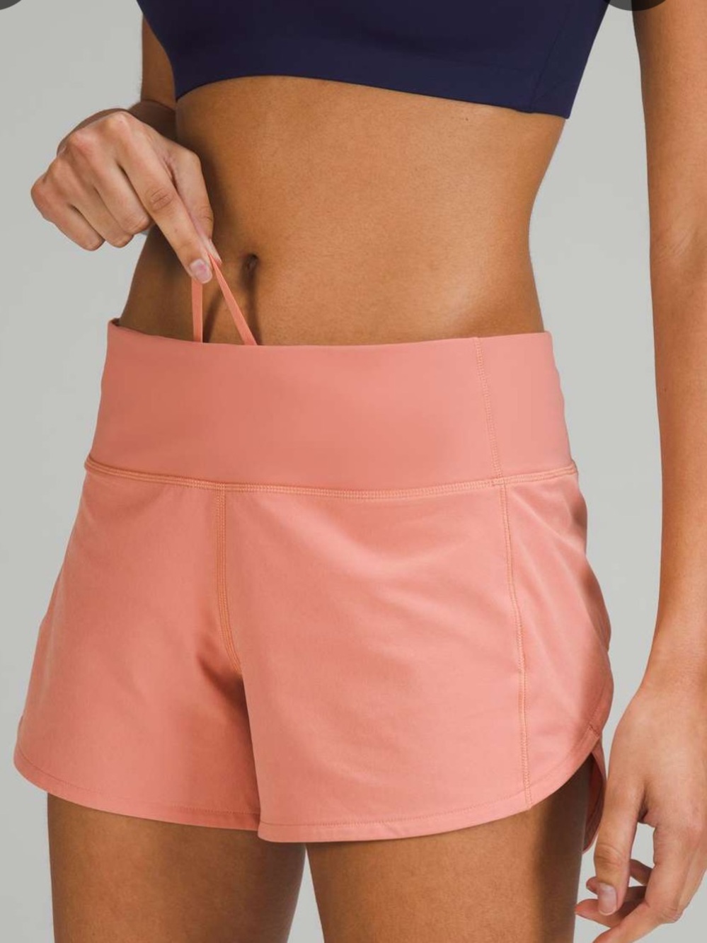 lululemon athletica Speed Up Mid-Rise Lined Shorts — pink Savannah